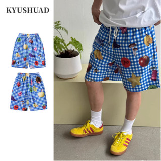 KYUSHUAD คิวชวด กางเกงขาสั้นผู้ชายอเมริกันย้อนยุค โดปามีน กา…