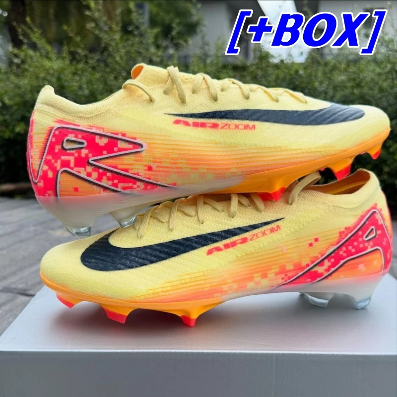 รองเท้าฟุตบอล Next-Gen Air Zoom Mercurial 2024 Shadow Vapor 16 low cut air cushion full knit กันน้ํา Superfly IX Elite FG Original พร้อมส่ง รองเท้าฟุตบอล