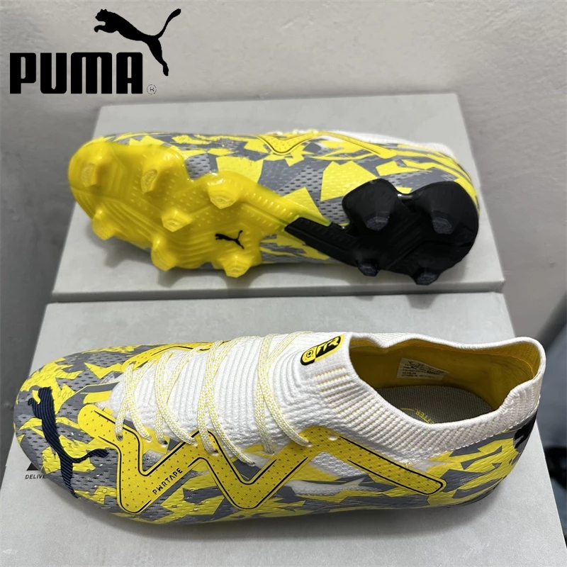 รองเท้าฟุตบอล Original Neymar Future Ultimate Creativity FG รองเท้าฟุตบอลถักกลางแจ้ง Anti-Slip และทนต่อการสึกหรอ