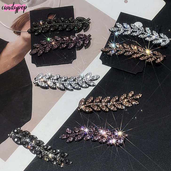 Candy ฝรั่งเศสเพชรกิ๊บข้าวสาลีผู้หญิงฤดูร้อนผมหักเสร็จสิ้นกิ๊บด้านเรียบเป็ดจะงอยปากคลิป