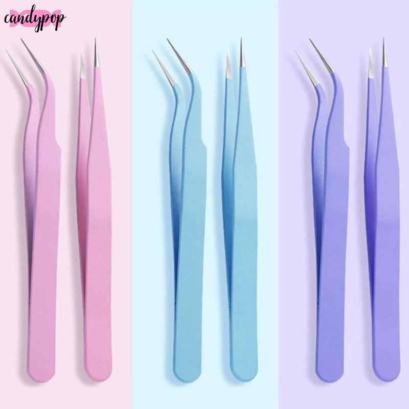 Candy แหนบขนตาปลอม 12ซม. สเตนเลส ปลอดภัย แม่นยํา ป้องกันไฟฟ้าสถิตย์