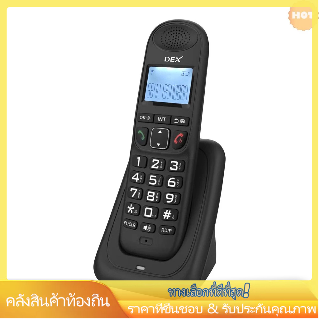ขยายระบบโทรศัพท์ไร้สายที่มี3เส้นจอแสดงผลผู้โทร รหัส สนับสนุน5การจัดการการเชื่อมต่อ50โทรศัพท์หนังสือความทรงจําแฮนด์ฟรีโทรอินเตอร์คอมประชุมใบ้ฟังก์ชั่น16 หลาง