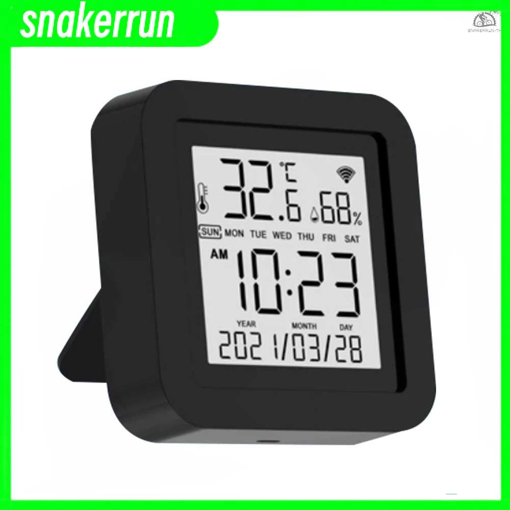 SNTH-S09 Tuya WiFi 3 In 1 รีโมทคอนโทรลอินฟราเรดควบคุมอุณหภูมิการตรวจจับความชื้นเซ็นเซอร์อัจฉริยะอินเ