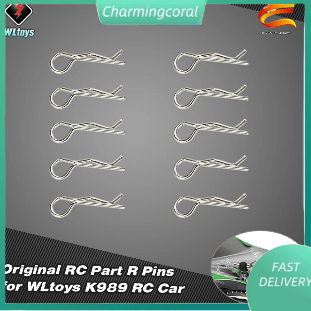 Wltoys K 989-11 หมุดรูปตัว R สำหรับรถบังคับ Wltoys K 969 K 979 K 999 K 989 1 / 28 จำนวน 10 ชิ้น