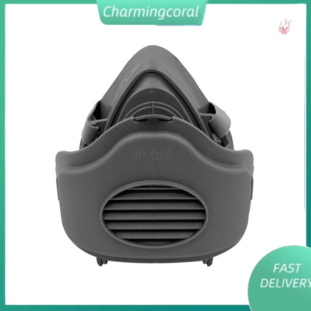 th2-3200 หน้ากากกันฝุ่นreusable Half Face Cover หน้ากากช่วยหายใจพร้อมกรองผ้าฝ้าย KN95 หน้ากากกันฝุ่นเหมาะสําหรับอุตสาหกรรม, กันฝุ่น, บด, ตกแต่งและถ่านหิน Min