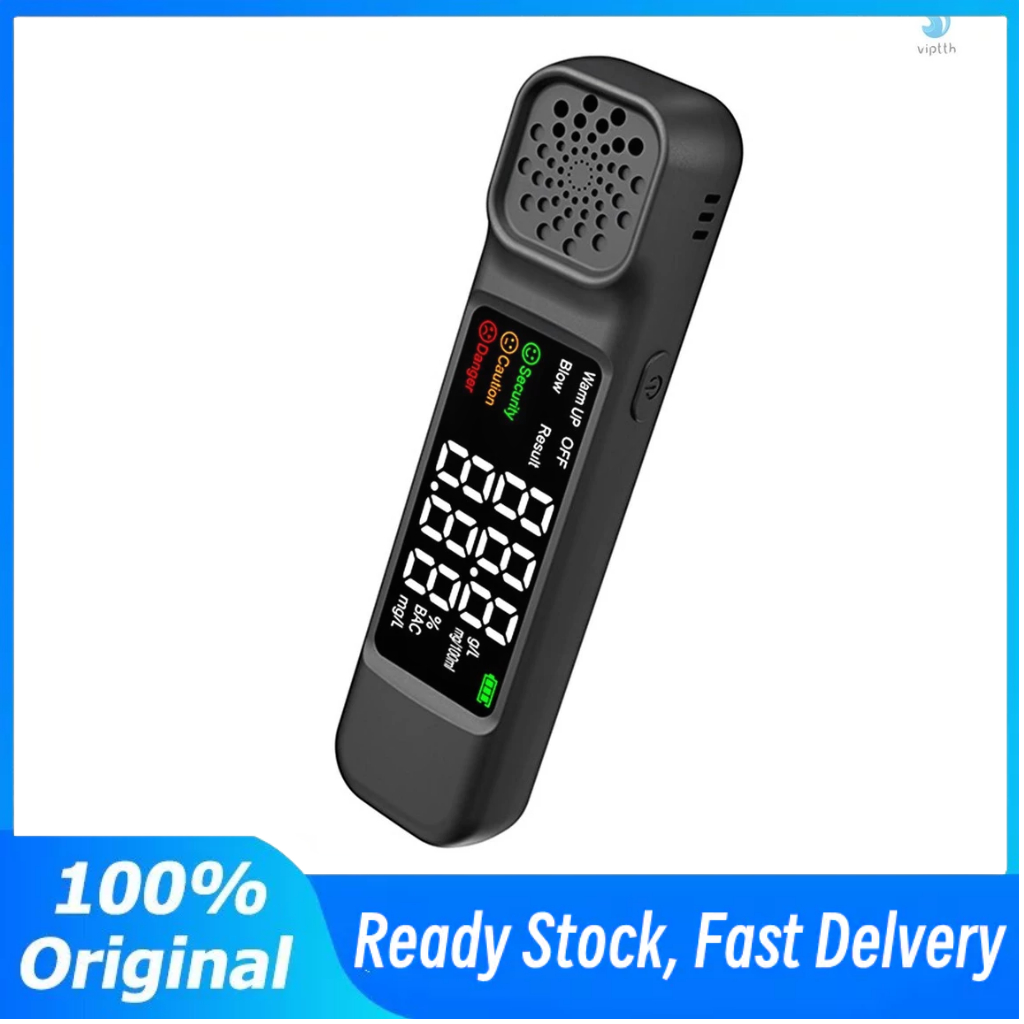 🔥เครื่องเป่าแอลกอฮอล์ เครื่องวัดแอลกอฮอล์พกพาง่าย Alcohol Tester