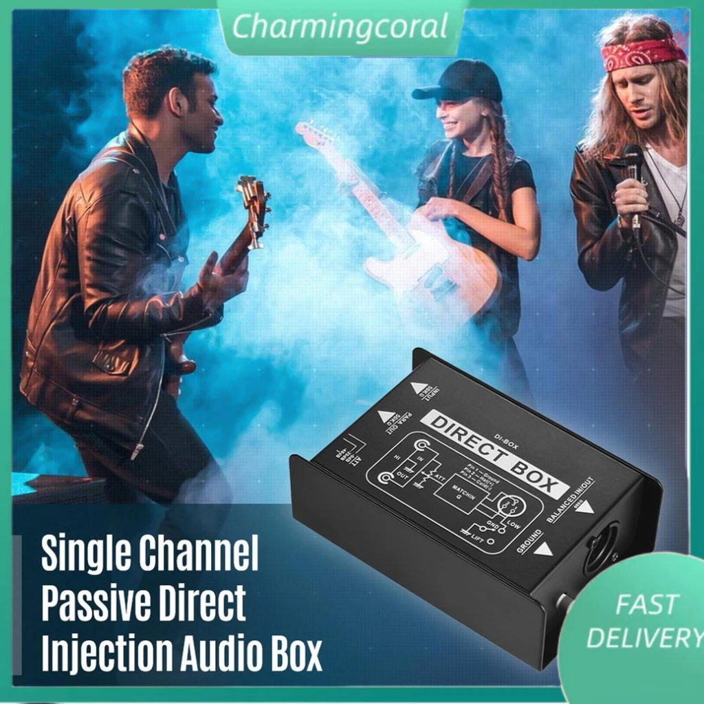 ✨ ไดเร็คบ็อก Single Channel Passive DI-Box Direct Box ดีไอบ๊อก / Direct Box / di box