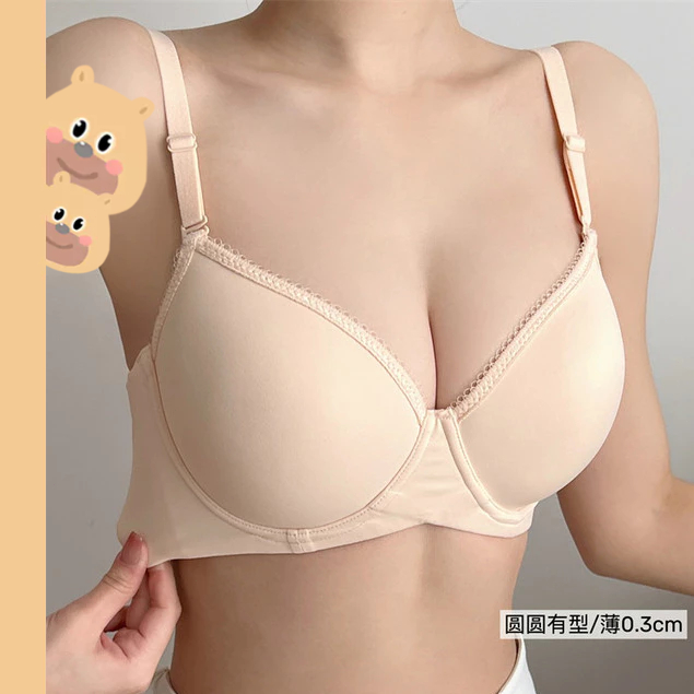 bearbra เสื้อในไซส์ใหญ่ เสื้อชั้นในผู้หญิง ยกทรงสาวอวบ เสื้อชั้นในแบบฟูลคัพ มีโครง ฟองน้ำบาง สวมใส่สบาย Size 34-42