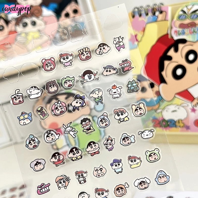 Candy Crayon Shin-chan สติ๊กเกอร์การ์ตูนน่ารัก DIY สติ๊กเกอร์สติ๊กเกอร์ตกแต่งสติ๊กเกอร์โน๊ตบุ๊ควัสดุ