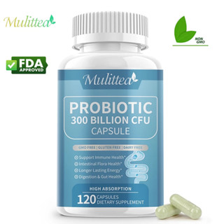Mulittea Probiotic Hard Capsules 300 Billion CFU Active Orga…