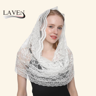 ลาเวน ธรรมดา ดอกไม้ เย็บปักถักร้อยผ้าคลุมไหล่ลูกไม้ผ้าคลุมหน…