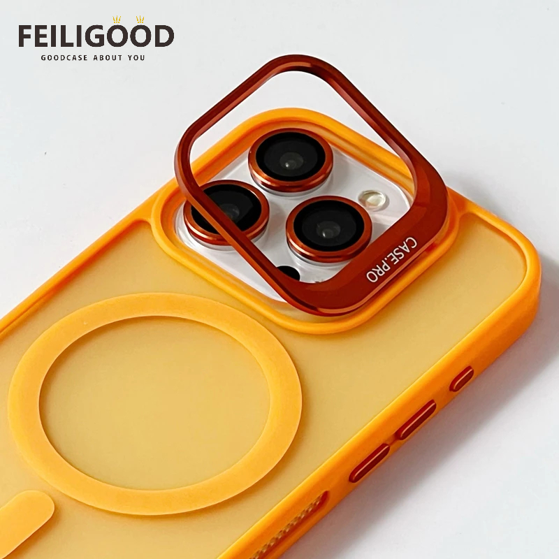 【Send Free Lens Film】เคสโทรศัพท์แบบพับได้พร้อมขายึดโลหะแบบแม่เหล็กสำหรับ iPhone 11 12 13 14 15 16 Pro Max เคส 15 Plus กรอบกระจายความร้อน ฝาหลังแข็งกันกระแทก