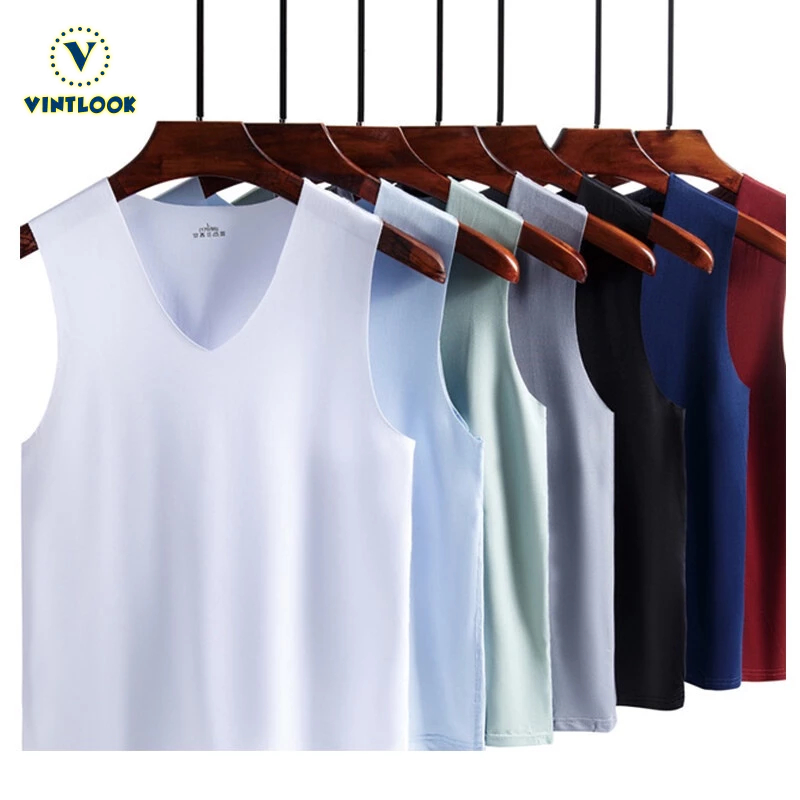 ย้ายให้ เสื้อกั๊กผู้ชายสีทึบกีฬาลําลองดูดซับเหงื่อสวมใส่ภายใน