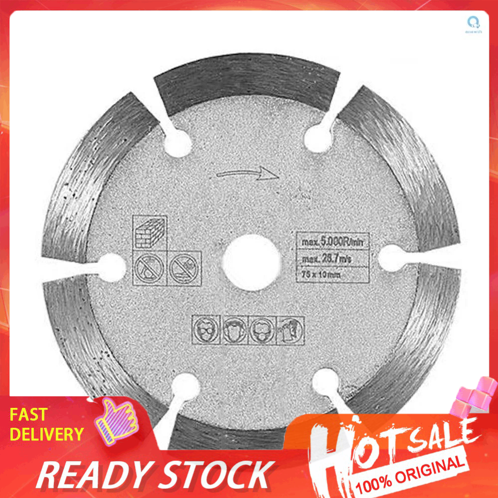 [NewTools] ใบเลื่อยเจียร 3 นิ้ว 75*1.2*10 มม. สําหรับตัดกระเบื้อง เซรามิค คอนกรีต หินอ่อน