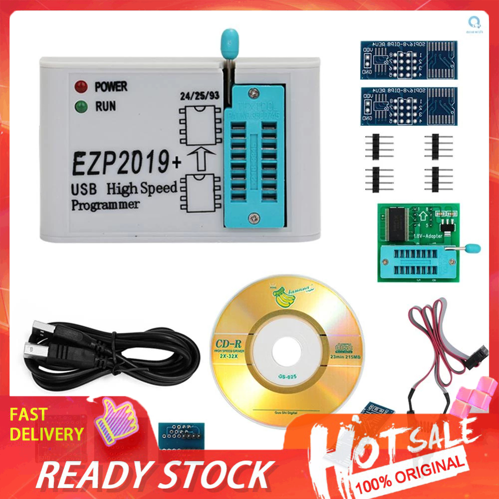 Ezp2019 โปรแกรมเมอร์ USB SPI ความเร็วสูง รองรับแฟลช 32M 24 25 93 EEPROM 25 Flash bios Win7 Win8 ALEW