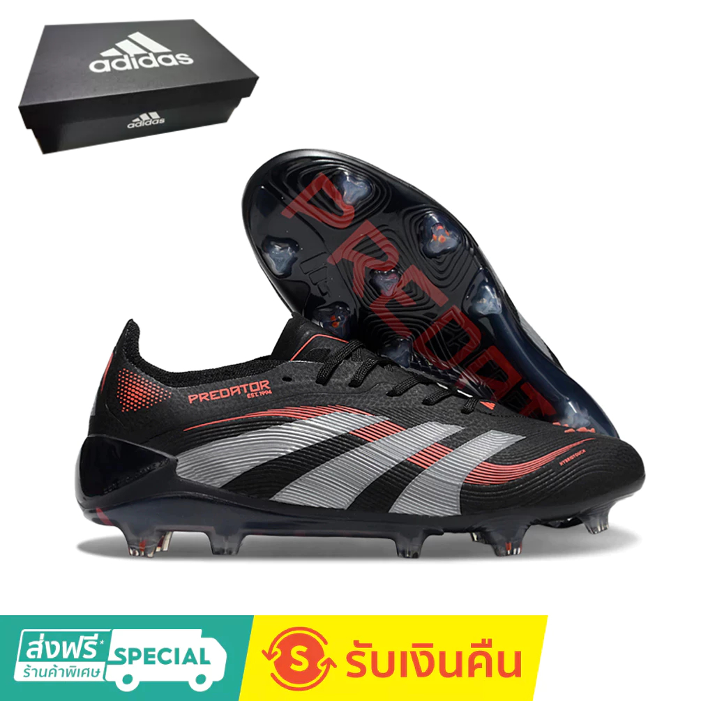 รองเท้าฟุตบอล Predator 2025 Elite FG size:36-45 รองเท้าฟุตบอลถักกลางแจ้งสําหรับผู้ชายรองเท้าฟุตบอลกันลื่นและทนต่อการสึกหรอ