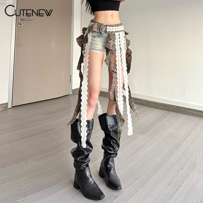 Cutenew Casual Skirts Skinny Personality Niche Hot Chick Look Thinner Fashion Atmosphere Style Hot New