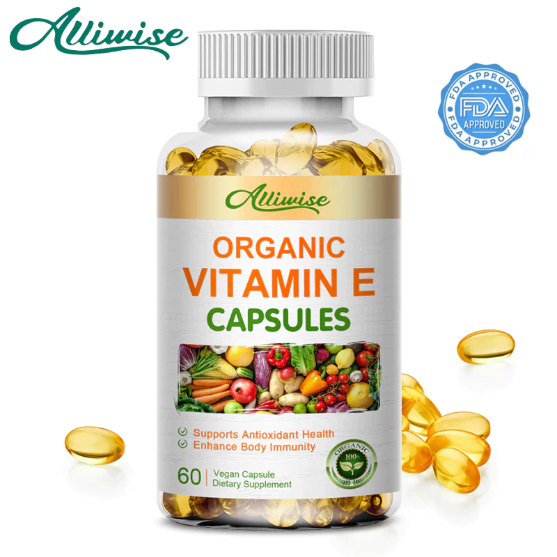Alliwise วิตามินอี Vitamin E สารต้านอนุมูลอิสระธรรมชาติ ระบบภูมิคุ้มกัน เสริมสุขภาพผิว