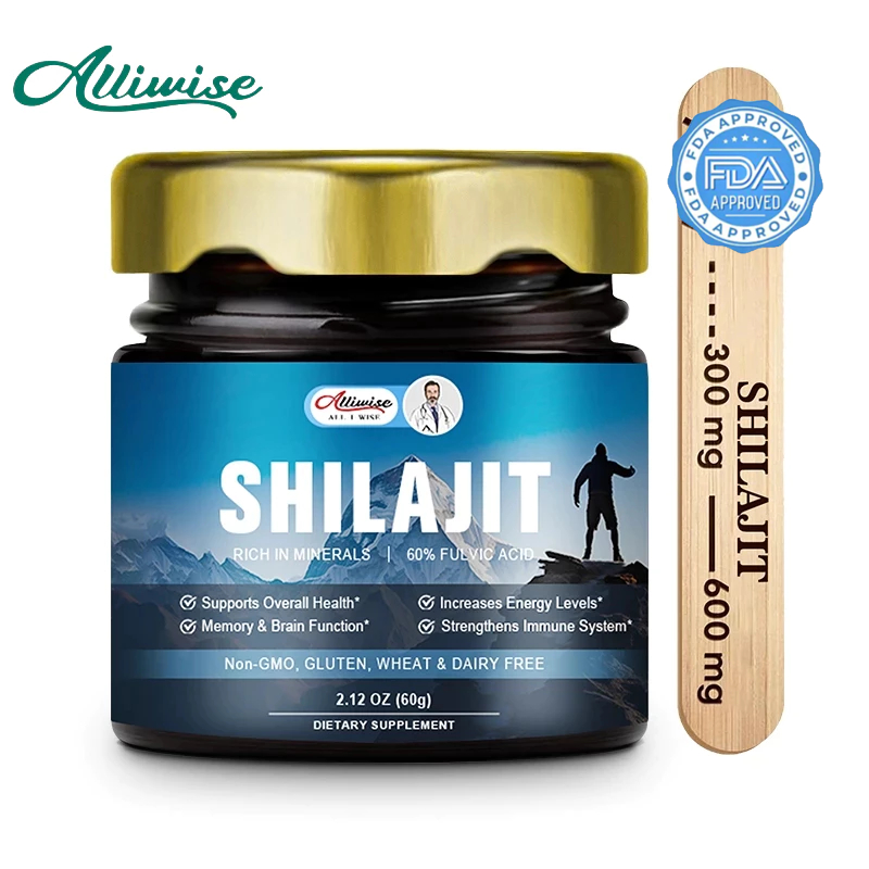 Shilajit Pure Himalayan Organic Shilajit เรซิ่นบูสท์ความแข็งแกร่งและพลังงาน