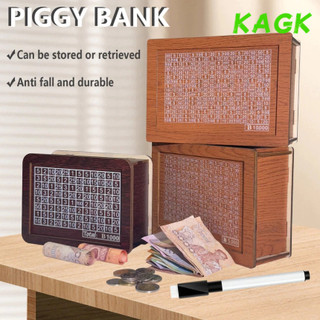 【KAGK】1000฿-10000฿ กระปุกออมสินไม้ ใช้ซ้ําได้ งานฝีมือ ออมเงิน แฮนด์เมด กล่องใส่เงินพร้อมเคาน์เตอร์