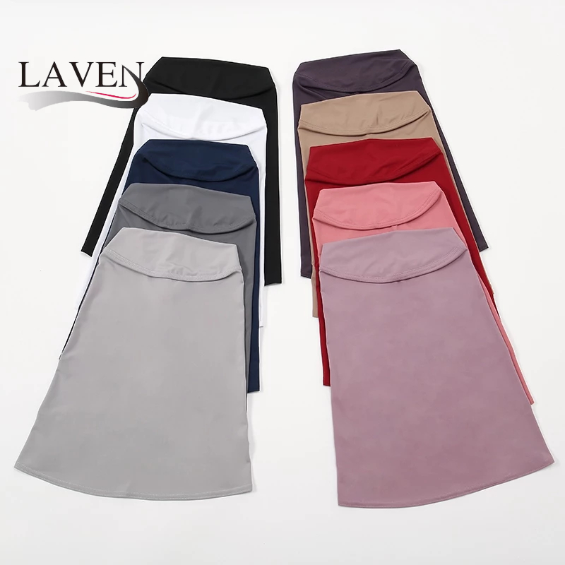ลาเวน สีทึบสบายและระบายอากาศทันทีฮิญาบยืดหยุ่นผ้าฝ้ายฮิญาบมุสลิมผู้หญิงย์ผ้าพันคอ ตุง