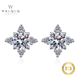 WKLQLQ ต่างหูเงินแท้ 925 | เพชร CZ ทรงดาวระยิบระยับ | แฟชั่น…