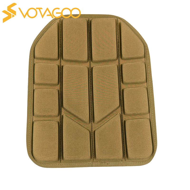 VOTAGOO เสื้อกั๊กยุทธวิธี ซับ ระบายอากาศและกระจายความร้อนบัฟเฟอร์แผ่นบีบอัดและกันกระแทก 2 ชิ้นสําหรับระบบกระเป๋าเป้สะพายหลัง