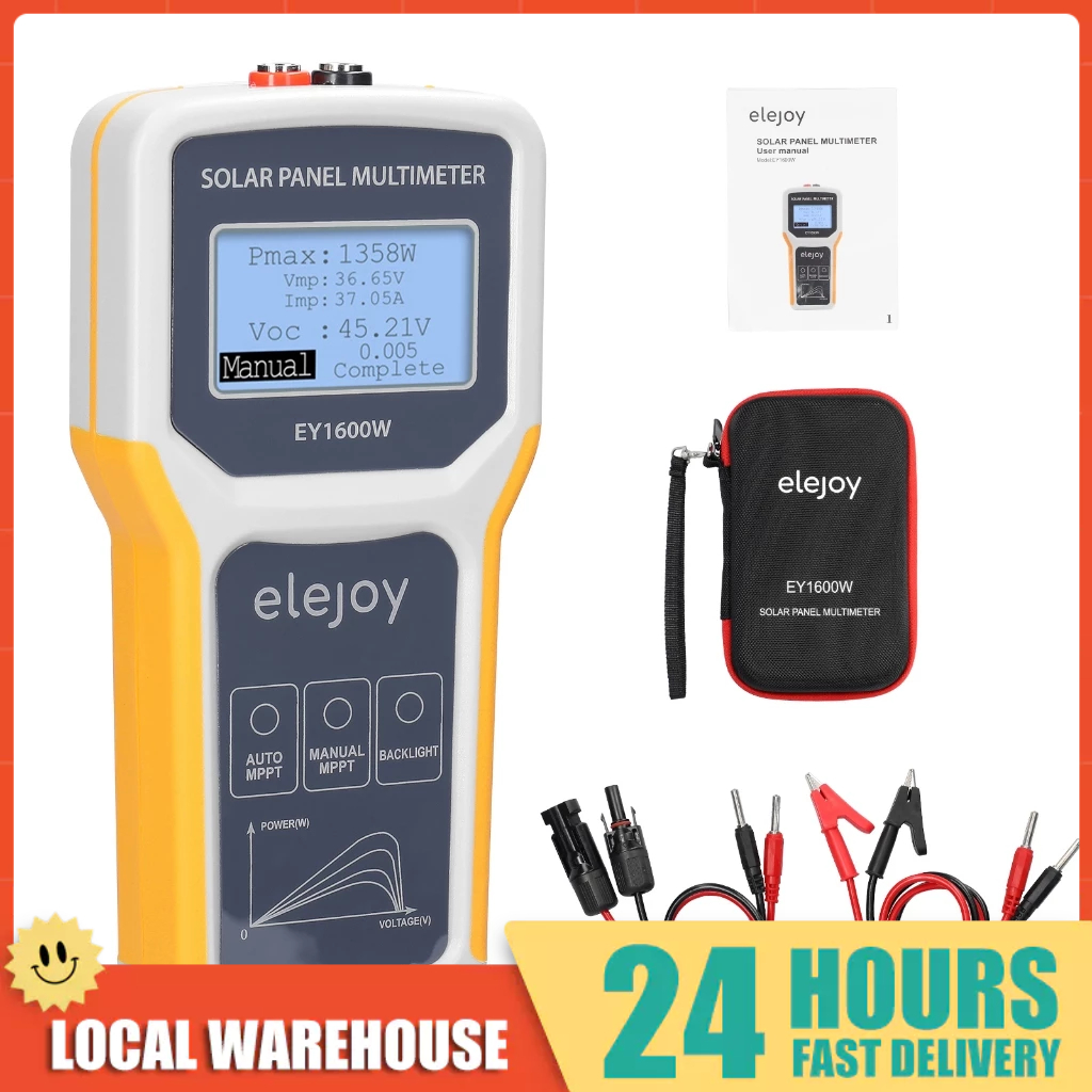 เคลียร์สต๊อก🚚💨EY1600W มัลติมิเตอร์แผงโซลาร์เซลล์ เครื่องทดสอบ MPPT แผงโซลาร์เซลล์ เครื่องวัดแรงดันไฟ