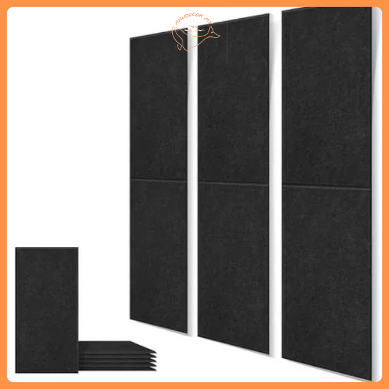In Stock6pc Acoustic Pvc แผง Self-Adhesive Soundproof ดูดซับเสียงสําหรับ Home KTV สติ๊กเกอร์ติดผนัง
