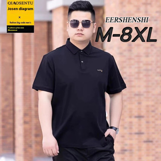เสื้อโปโลผู้ชาย ไซส์ M-8XL สำหรับฤดูร้อน การออกแบบที่เน้นควา…