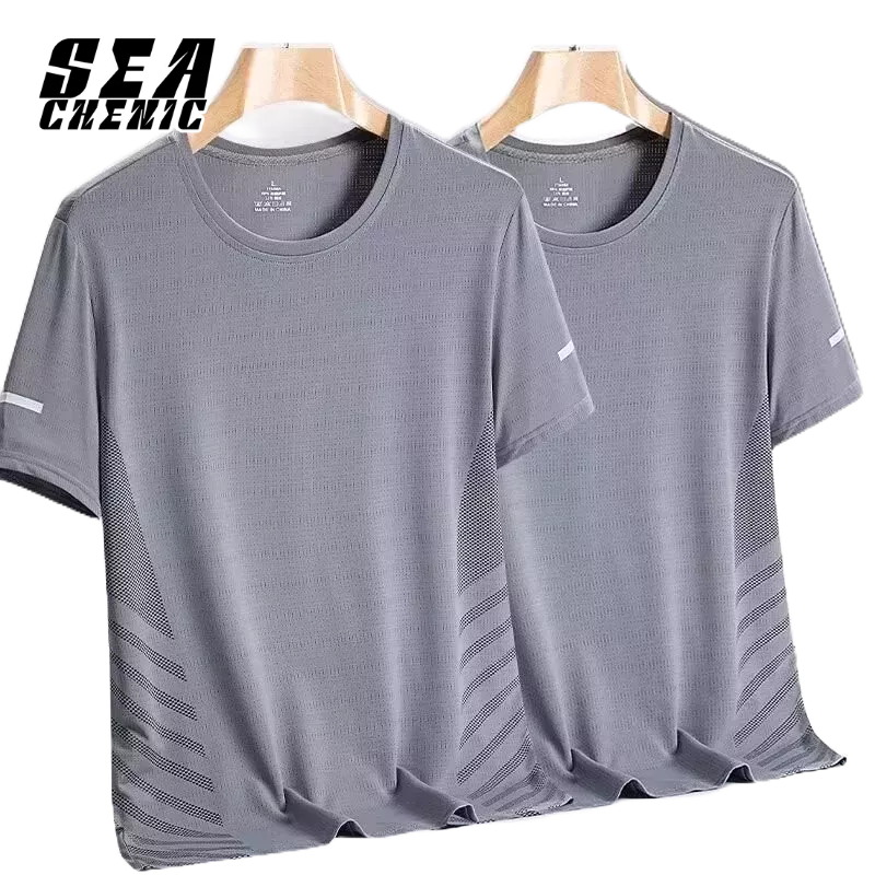 SEACHENIC เสื้อท็อปเย็นระบายอากาศแขนสั้นแห้งเร็ว