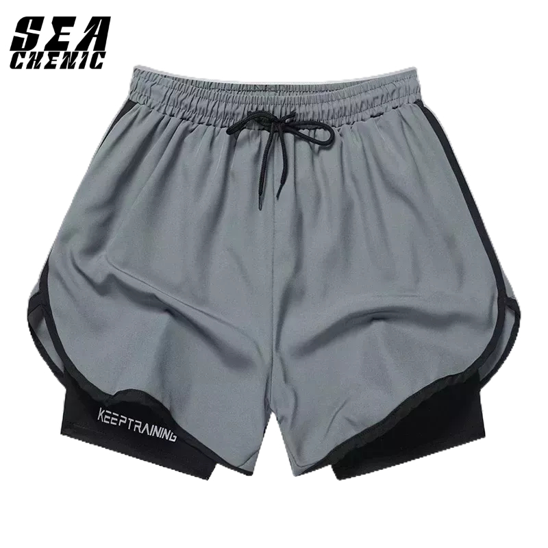 SEACHENIC M-5XL กางเกงกีฬาขาสั้น ไซส์ใหญ่ แบบแห้งเร็ว ระบายอากาศได้ดี ความยืดหยุ