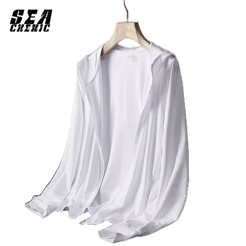 SEACHENIC Cool Comfort เสื้อแจ็คเก็ตป้องกันแสงแดดมีฮู้ดไม่ถอด - เหมาะสําหรับกิจก