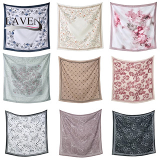 Laven 110*110 ซม.สแควร์ Voile Bawal ดอกไม้พิมพ์ Hijab ผ้าคลุ…