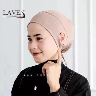 Laven พรีเมี่ยมหูหลุมด้านใน Hijab ยืดหยุ่นปรับผ้าฝ้ายนุ่ม Modal Hijab มุสลิม Instant Hijab ผู้หญิง Hijab Undercap