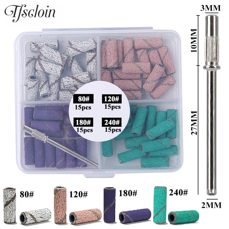 80/60ชิ้น3มิลลิเมตรมินิเล็บขัดวงกับ1ชิ้นเพลาชุดสว่านไฟฟ้าเจาะบิตผิวที่ตายแล้วลบเล็บเท้าขัดอุปกรณ์เสริม