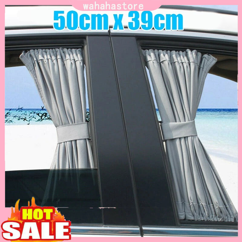 2 ชิ้นรถ Van SUV VIP Casement ผ้าม่าน Anti-shade Visor 50*39 ซม.