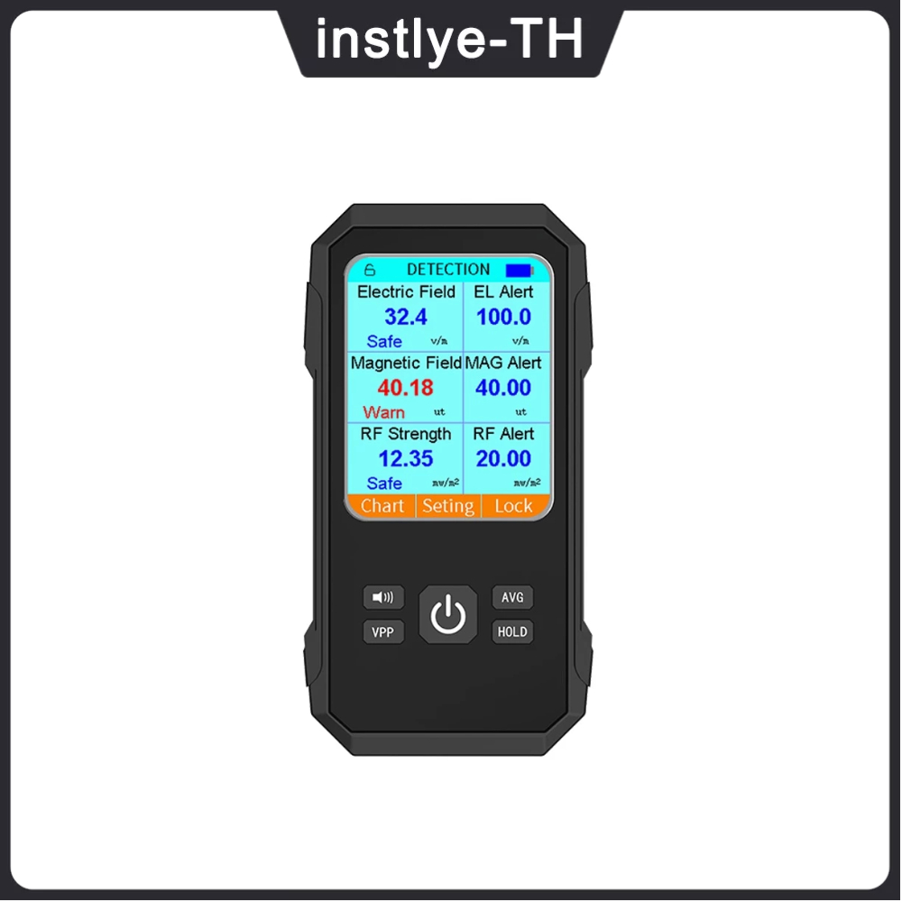 【ใหม่】3in1 เครื่องตรวจจับรังสีแม่เหล็กไฟฟ้า RF EMF แบบพกพา อเนกประสงค์