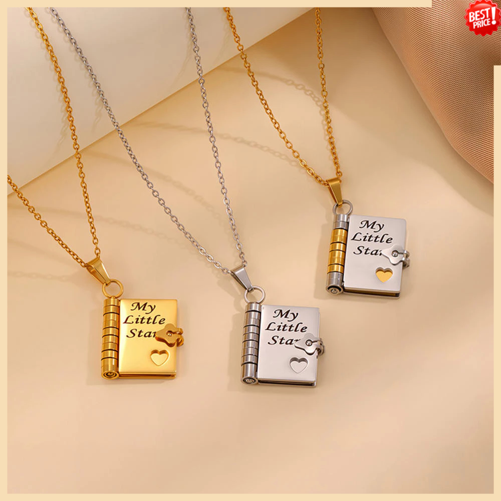 สร้อยคอมีดีไวซ์เปิดได้สำหรับลูกสาว จากพ่อหรือแม่ สแตลเลส เพื่อแสดงความรัก