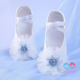 รองเท้าDansoft-soleสำหรับเต้นรำและบัลเลต์เด็กหญิง ใช้ในการฝึ…