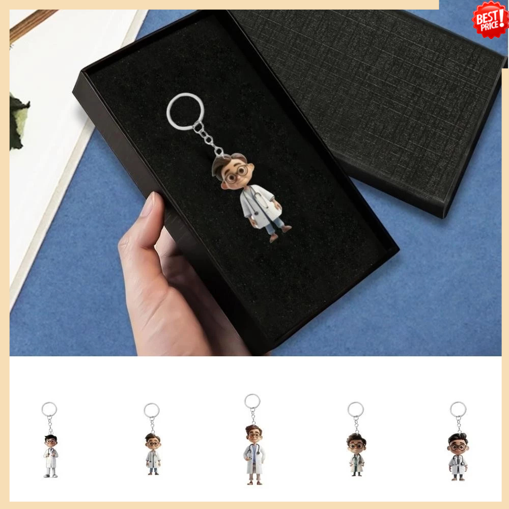 ตุ๊กตาหมอพยาบาลน่ารัก พวงกุญแจรถแบบการ์ตูน สินค้าพร้อมเป็นของขวัญและรางวัล