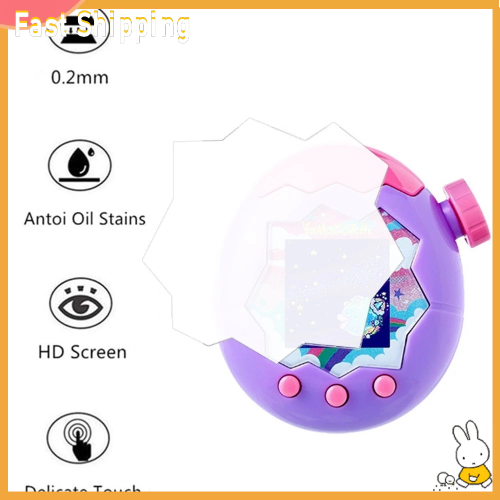 ⭐จัดส่งที่รวดเร็ว⭐ ฟิล์มกันรอยหน้าจอฟิล์มใสสีขาวสําหรับ Tamagotchi Paradise - Full Coverage