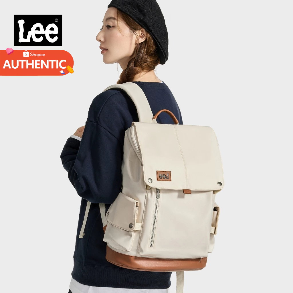 Lee กระเป๋านักเรียน กันน้ำ ผู้หญิง กระเป๋าเป้เดินทาง กระเป๋าเป้ใส่แล็ปท็อป