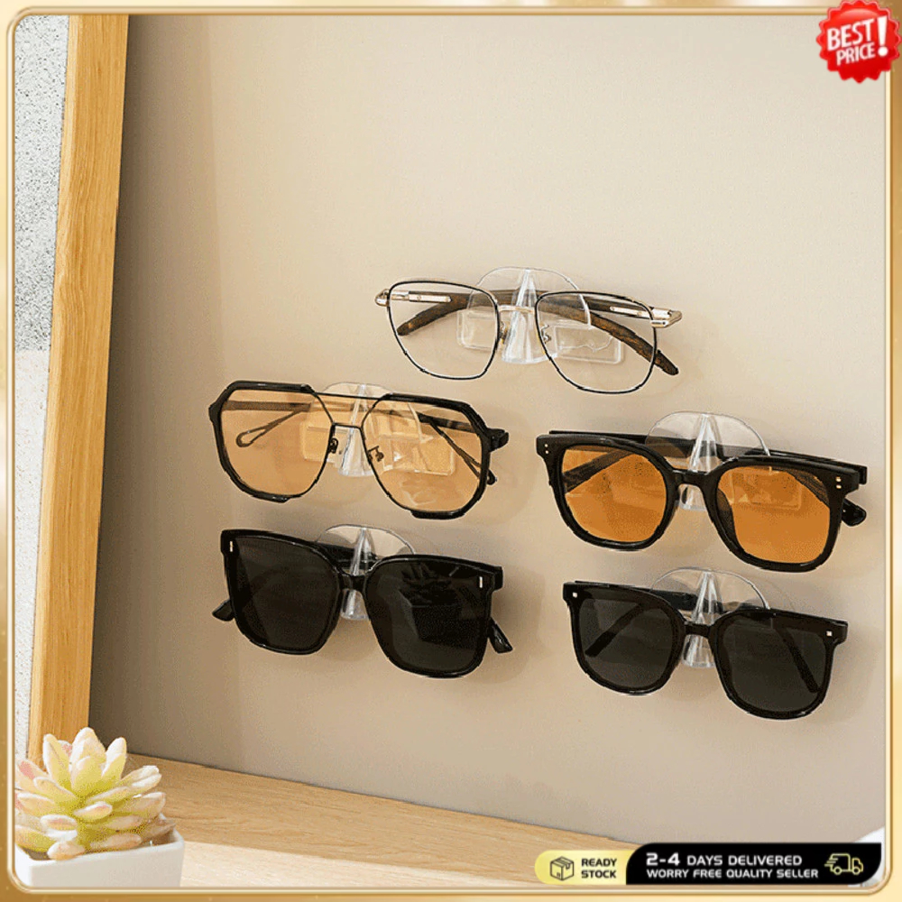 Sunglass Organizer Sunglass สําหรับผนัง,แว่นตากันแดดอะคริลิค,แว่นตากันแดดใสจอแสดงผลแว่นตากันแดด Rack,ติดผนังผู้ถือแว่นตาสําหรับแขวนของคุณหลายแว่นตา