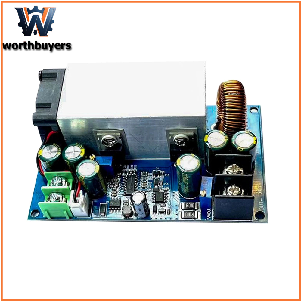 600W DC-DC Buck โมดูล 12-75V ถึง 2.5-60V แรงดันไฟฟ้าคงที่และปัจจุบันโมดูลจ่ายไฟแบบปรับได้