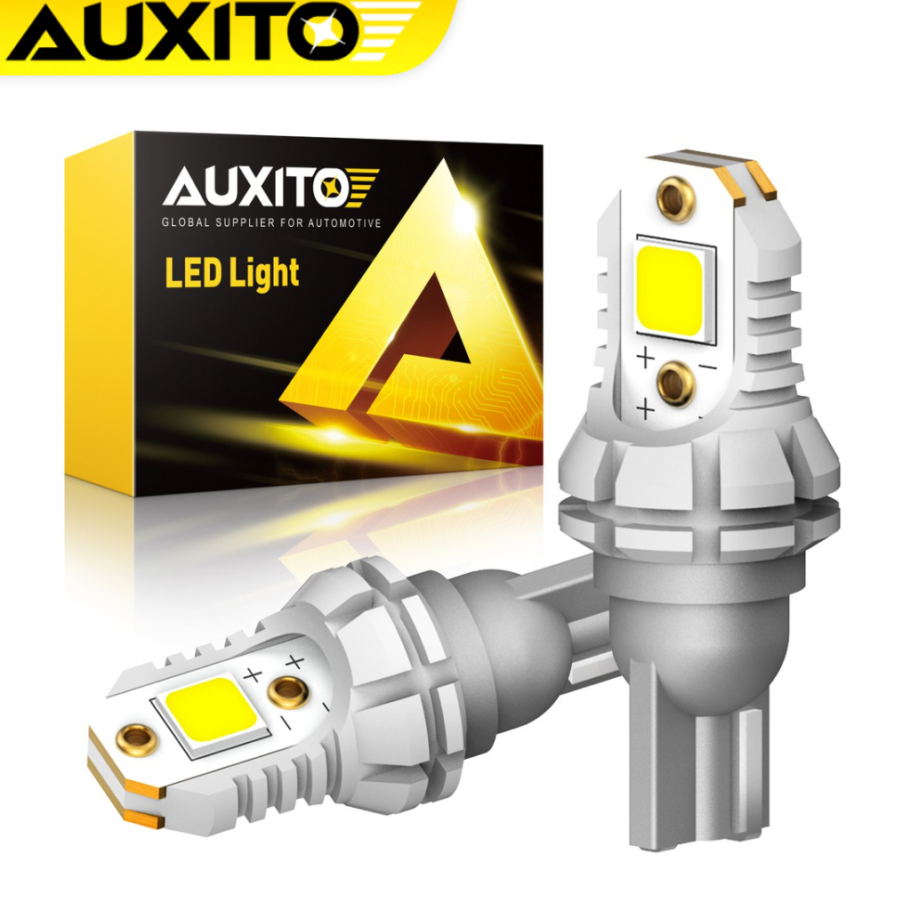 AUXITO หลอดไฟถอยหลัง LED T15 T16 W16W 921 W16W 5050SMD สําหรับสํารองไฟถอยหลัง 2 ชิ้น