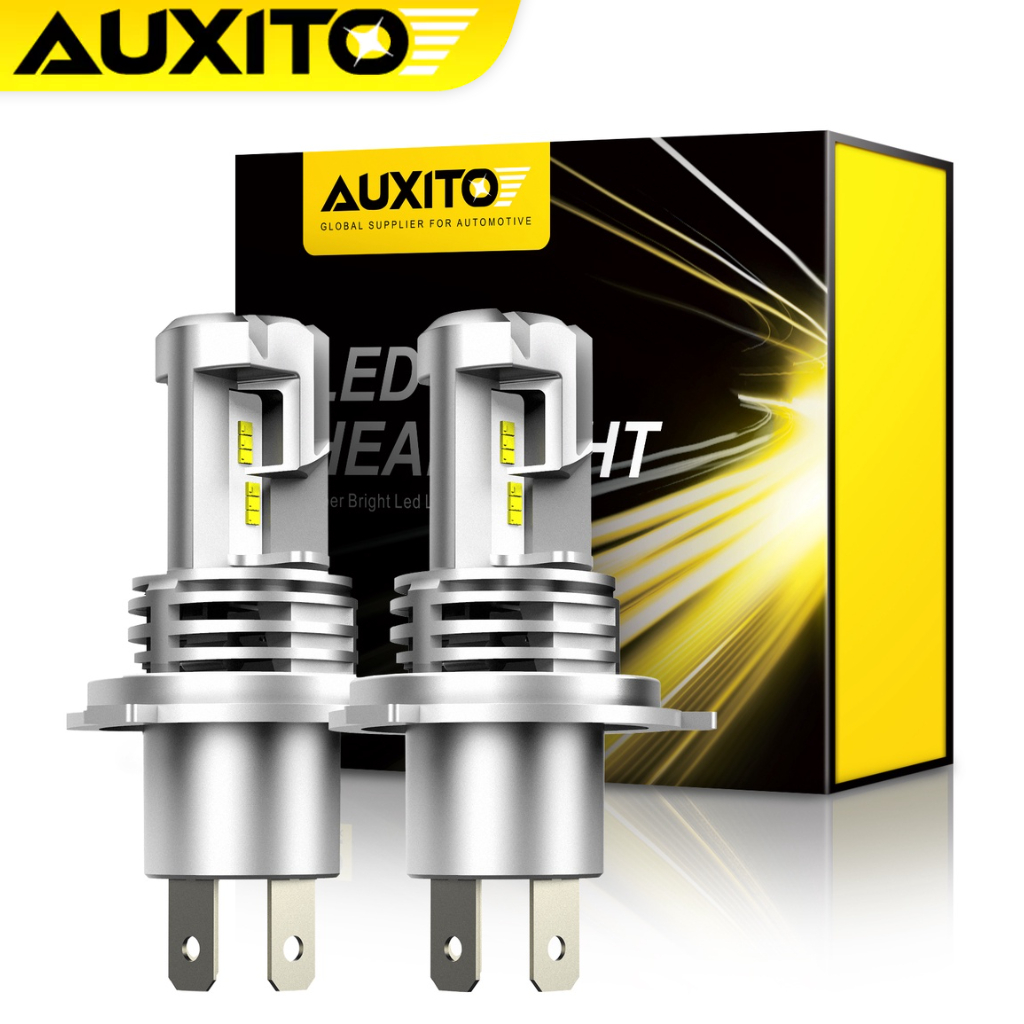 AUXITO 2PC ไฟหน้า M3 H4 9003 LED 12000LM 6500K Canbus Error Free