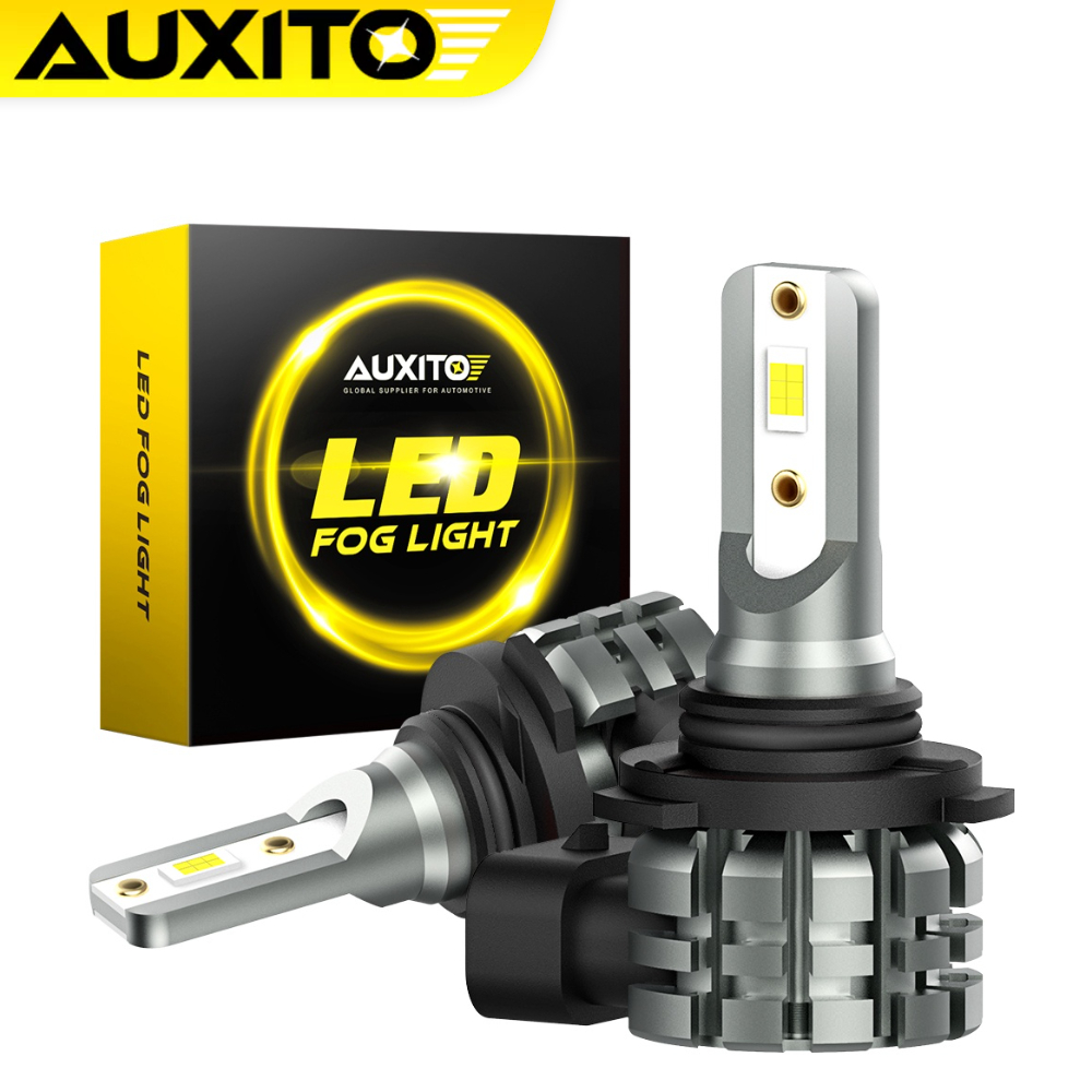 AUXITO ไฟตัดหมอก LED 9006 HB4 30W 4000LM 6500K CSP สีขาว สําหรับรถยนต์ 2 ชิ้น
