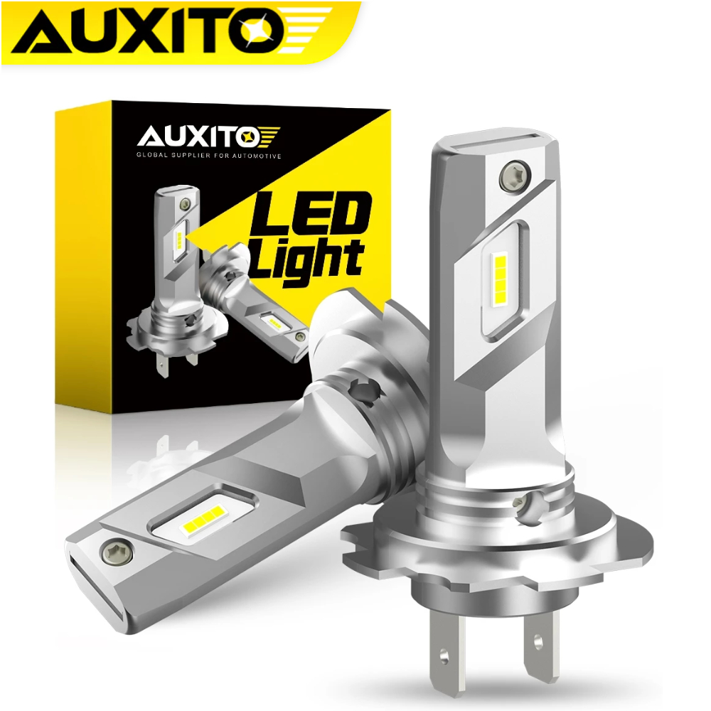 AUXITO ไฟหน้า E4 80W18000LM H7 LED หลอดไฟอัพเกรด 600% Brighter ไม่มีอะแดปเตอร์ที่จําเป็นปลั๊ก n เล่น Canbus ไม่มี Erro 6500K สีขาว