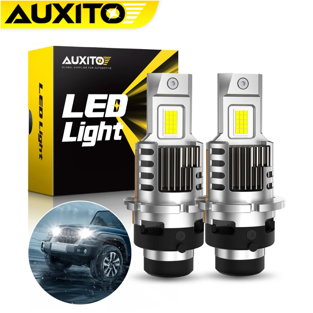 AUXITO 2PC ไฟหน้า Q16 D2S D4S 100W 20000LM รถ LED ไฟหน้า 6000K สีขาวไฟหน้ารถ Plug and Play 12V
